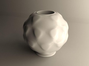 sphere flowerpot small house flowers flower vase vases design decorative decoration decor dae 3d print model - Mito3D