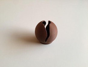 Kugel-vase Haus sphere vase container Haushalt supportless Dekor 3d print model - Mito3D