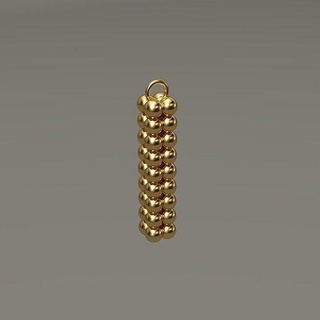 spheres pendant necklace jewelry jewellery art gold silver decor design 3d printable pendants 3d print model - Mito3D