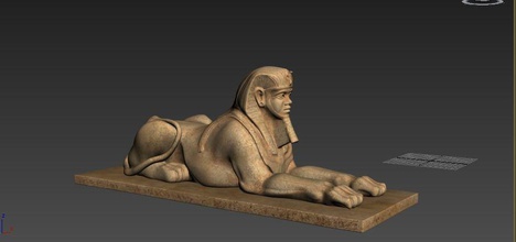 sfinge statua of egiziano 3d stampa modelli dio piramidi egitto eroe umano tigre leone testa arte sculture 3d print model - Mito3D