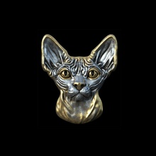 sphinx head element jewelry art gold design printable interior decoration modern pendants 3d print model - Mito3D