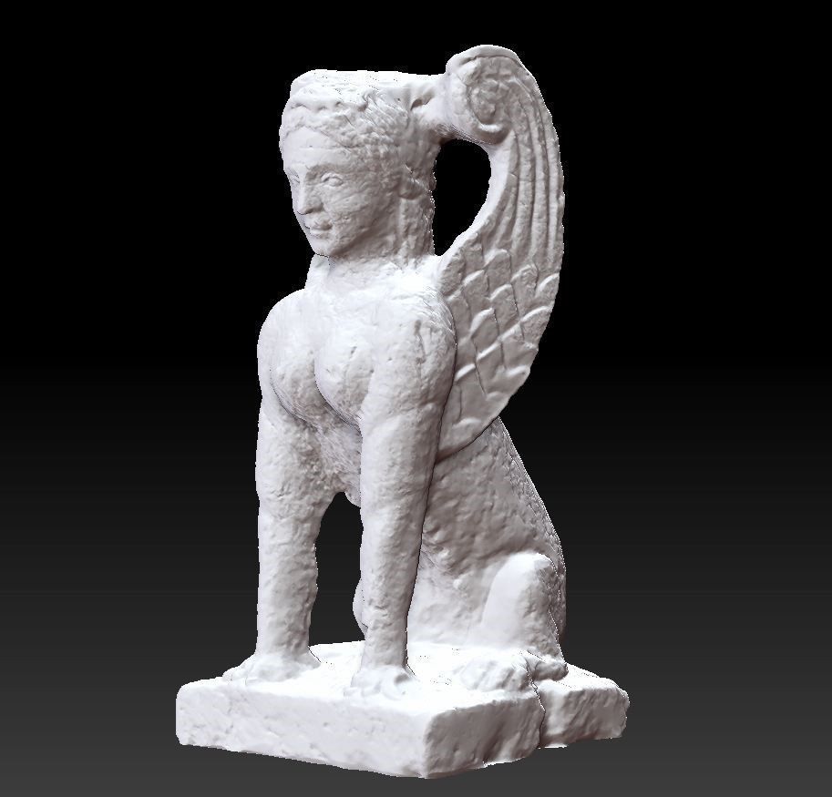 sfenks heykel mısır şekil sanat heykeller 3D print model - Mito3D
