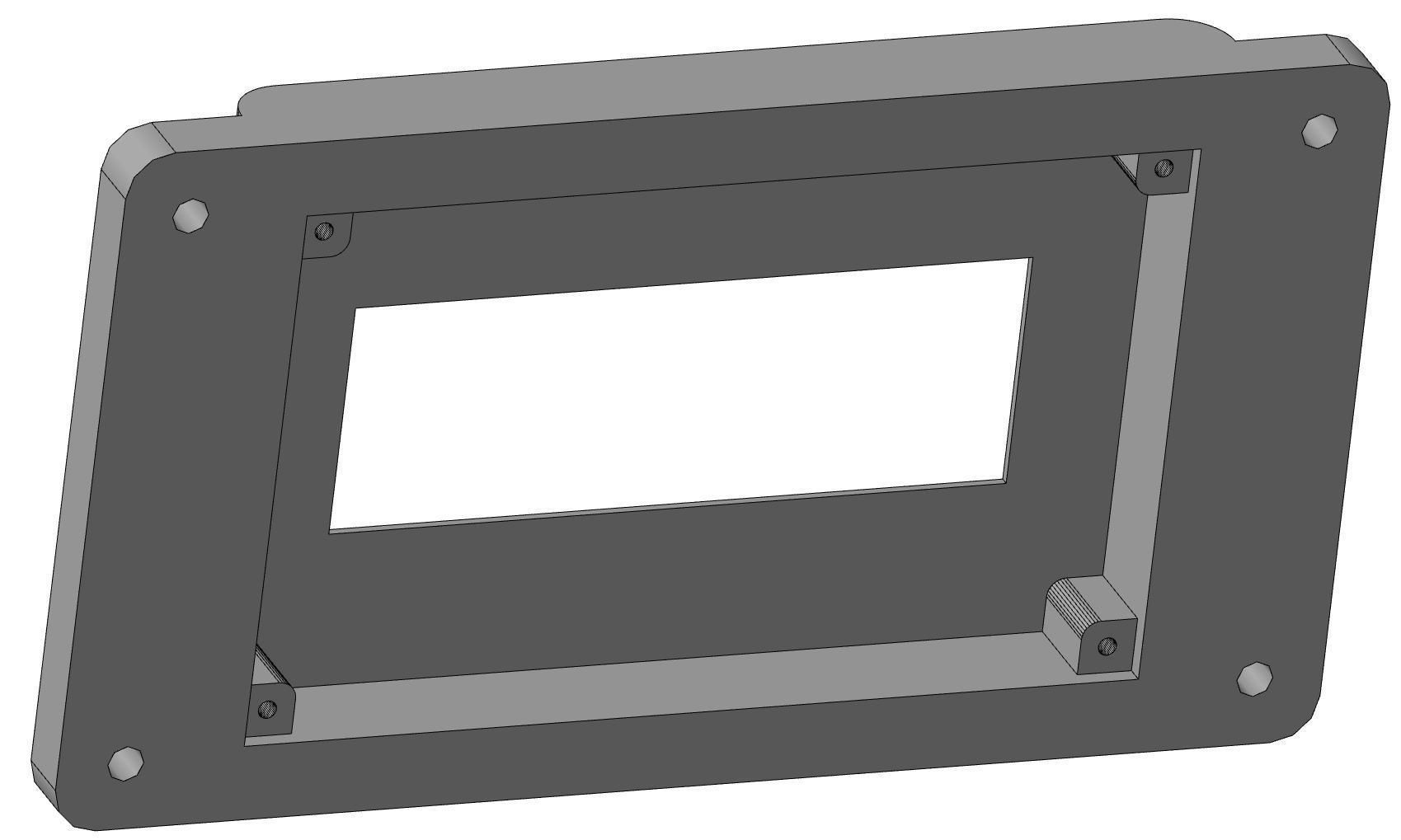 schlafen i2c lcd 2004 panel montieren diy elektronik technologie gerät arduino lcd2004 montageplatte 3dprinter 3d lcdcover startseite mantel hobby 3D print model - Mito3D