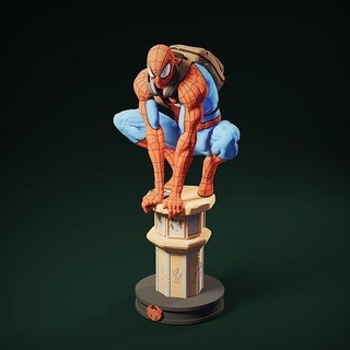 spider-man spider - man statue collectibles collection spiderman peter 3dprinting printable marvel character parker superhero 3d printing actionfigure games toys 3d print model - Mito3D
