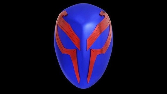 spider man 2099 atsv máscara araña hombre cara concha 3dprint pasatiempo bricolaje diy 3d print model - Mito3D