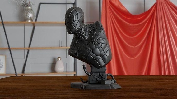 spider-man bust collectibles collection spiderman peter 3dprinting printable marvel character parker spider man superhero 3d printing actionfigure games toys gold art game sculptures 3d print model - Mito3D