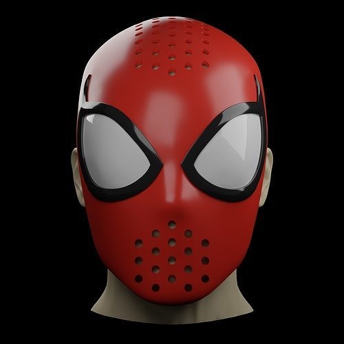 spider-man edge of time faceshell spider man spiderman peter budwn prop cosplay mask art hobby diy 3D print model - Mito3D