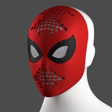 spider-man home face shell spidey spiderman faceshell cosplay lenses marvel marvelstudios spidermanfarfromhome cosplayers props hobby diy 3d print model - Mito3D