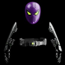 spider-man miles morales purple reign set spider man mrvel prop cosplay faceshell budwin armor prowler comic web shooter hobby diy 3d print model - Mito3D