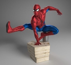 spider man prêt impression sculpture statue sculpter art figure bandes dessinées homme araignée sculptures 3d print model - Mito3D