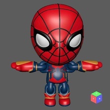 spider man oyuncak anahtarlık esnek örümcek adam no ev funko pop kabarcık kafa dekoratif mafsallı stl obj baskı yer destek şirin oyunlar oyuncaklar 3d print model - Mito3D