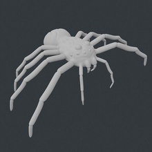 spider arachnid nature monster creature stylized games toys 3d print model - Mito3D