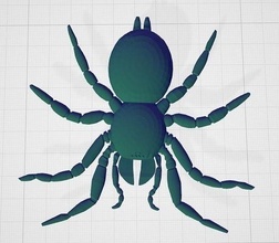 örümcek 3d Yazdır model tarantula cadılar bayramı hayvan ürpertici doğa oyunlar oyuncaklar 3d print model - Mito3D