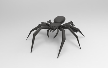 spider 3d printable games-toys toy animals print games toys 3d print model - Mito3D