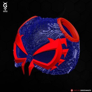 spider cat 2099 - mask spiderman marvel man across spiderverse amazing spiderman2099 multiverse miles morales miguel ohara games toys 3d print model - Mito3D