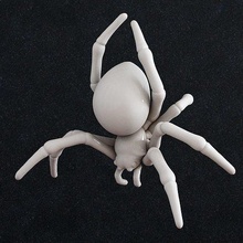 spider chandaler bra nature black widow pendant jewelry earrings art sculptures 3d print model - Mito3D