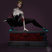 ragno gwen ragazza donna arte carattere corpo body moda signora femmina scifi fantasia comico meraviglia uomo gioco giocattoli spidergwen giochi 3d print model - Mito3D