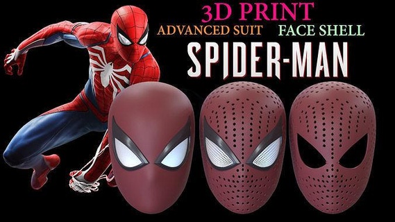 Spinne Gesichtsschale 3d printing stl fbx ztl Spider Superheld Comic Held Wunder Netz tolle 3dprint Gesicht Cosplay Kunst Skulpturen 3d print model - Mito3D
