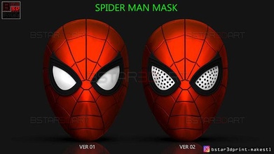 spider man mask - marvel comics cosplay scarlet helmet toy head face venom dc spiderman spidermancosplay spidermanmask games toys 3d print model - Mito3D