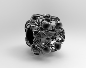 spider pendant charm jewelry halloween pendants 3d print model - Mito3D