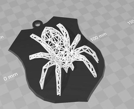 örümcek voronoi kovalamak chasse dekor duvar ev 3d print model - Mito3D