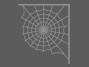 araignée toile étagère soutien d'araignée accueil maison soportes casa paré mur halloween décor 3d print model - Mito3D