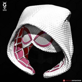 spidergwen cat - mask spiderman gwen stacy spiderverse multiverse mcu ucm marvel cats kittens spider man miles morales games toys 3d print model - Mito3D