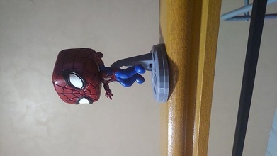 spiderman - funko pop style container head toby no home spider man tom holland andrew garfield pencil case holder stand marvel games toys 3d print model - Mito3D