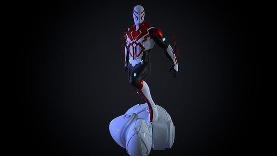 homem Aranha 2099 3d Projeto personagens quadrinho imprimir arte esculturas 3d print model - Mito3D