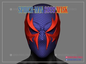 spiderman 2099 cosplay helmet - marvel costume mask amazing spider superhero iron man halloween games toys 3d print model - Mito3D