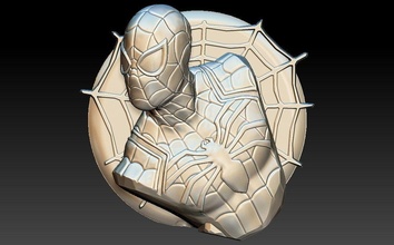 spiderman 3d stl model cnc router excited share latest addition engraver carvingmachine relief artcam aspire files games toys game accessories 3d print model - Mito3D