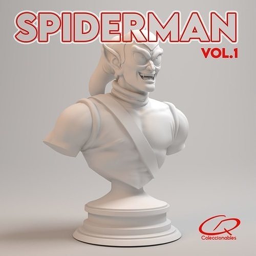 spider 90s sammlung grün kobold comics 3dprint charakter karikatur wunder animierte serien kindheit retro nostalgie sammlerstücke büste skulptur grüner bösewichte superhelden spiele spielzeuge 3D print model - Mito3D