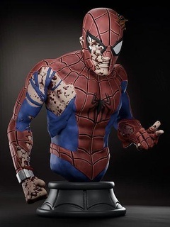 Spider beschädigt Wunder Superheld Spinne Comic Kunst Miniaturen tolle Skulpturen Charakter Held Super Spielzeuge 3d print model - Mito3D