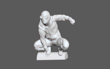spiderman homemade suit homecoming farfromhome marvel mcu upgrade art sculptures 3d print model - Mito3D