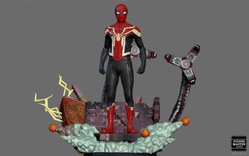 spiderman no home integrated suit mcu marvel tom holland 3d print art sculptures 3d print model - Mito3D