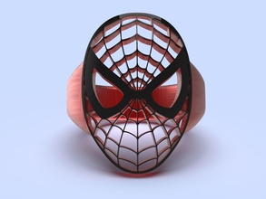 spiderman ring marvel cosplay print 3d model game play toys decoration art gold printable iron man games accessories 3d print model - Mito3D