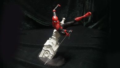 spidespiderman aggiornamento completo uomo 3d stampa ragno meraviglia lontano casa ferro arte sculture 3d print model - Mito3D