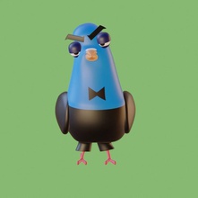 spies disguise lance sterling pigeon form 3d print model toy fun cute child movie animation 3dprint printer printable cartoon disguese games toys 3d print model - Mito3D