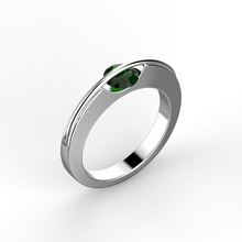 spinning stone ring jewelry rings jewel diamond engagement wedding jewellery gold gemstone brilliant emerald 3d print model - Mito3D