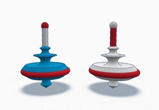 toupie jeux-jouets haut jouet la filature balance spin les enfants jeux jouets 3d print model - Mito3D