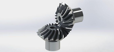 spiral bevel gear pack- ratio 1 2 3 4 machinery steel precision technology machine industrial tool engineering processing mechanical robot transmission robotic torque turning science 3d print model - Mito3D