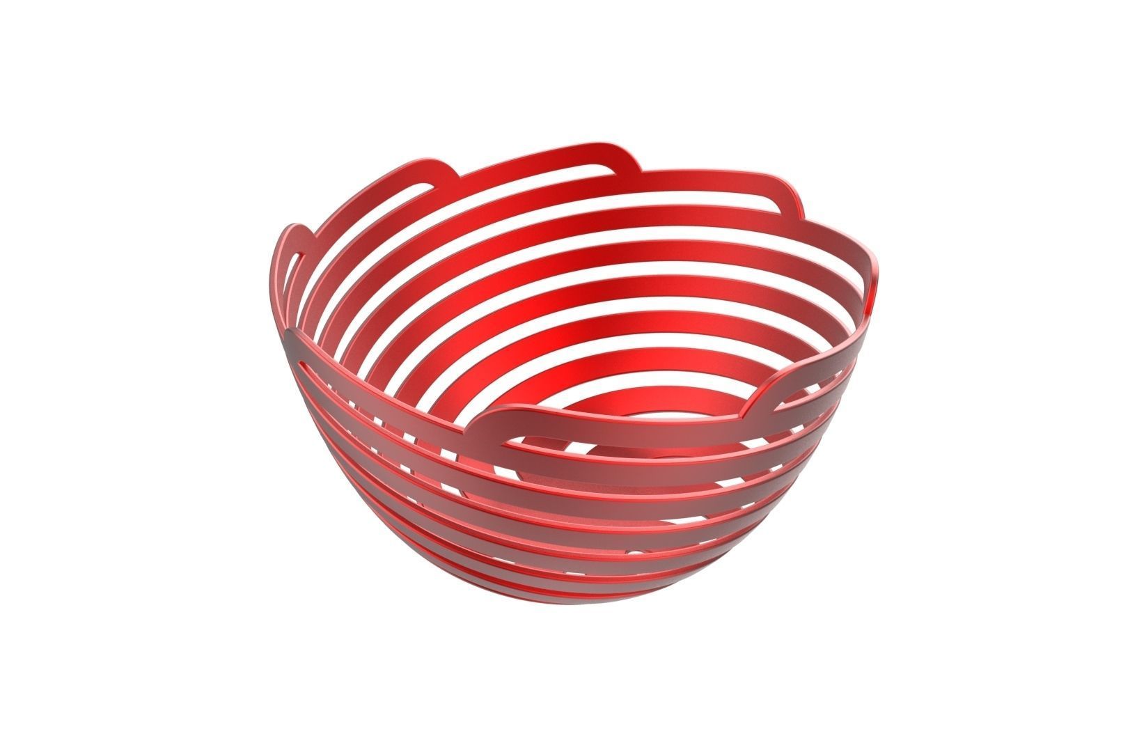 spiral bowl 3d flower fruit table house accessorie vase printable food houseware tableware 3dprint general decor prototyping step accessories 3D print model - Mito3D