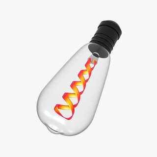 espiral bulbo casa inteligente LED soltar ligero Encendiendo bombilla futuro rgb 3d print model - Mito3D