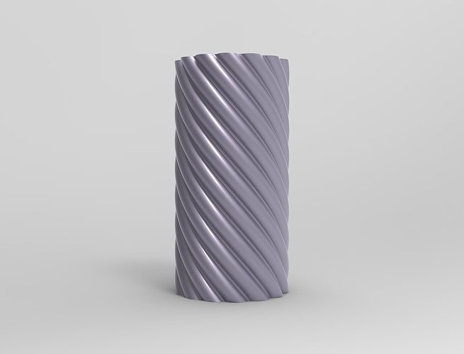 espiral vela silicone mofo 3dprint cera moule decoração imprimível Housedeco casa moldagem construir 3D print model - Mito3D