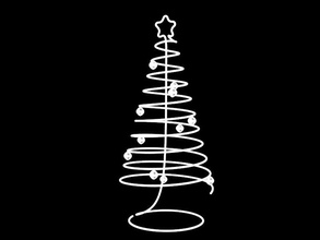 spiral weihnachten baum haushalt drucken haus zubehör 3d print model - Mito3D