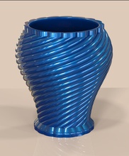 spiral decorative vase shining art design plastic decorarive ornament 3d print decor souvenir houseware helical house 3d print model - Mito3D