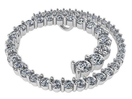 espiral diamante pingente 0830 anel ouro pavimentar joalheria prata manufatura moda Projeto noivado gema imprimível esterlina pulseira cubano brinco colar argolas pingentes 3d print model - Mito3D
