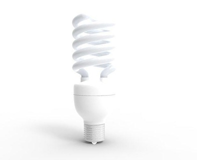 spiral light bulb lamp electronics industrial product household item energy saving power compact fluorescent modern technology equipment design electronic furniture house lighting 3d print model - Mito3D