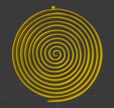 espiral colar pingente moda 3dprint vórtice antigo decorativo joalheria pingentes 3d print model - Mito3D
