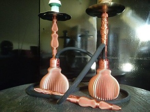 spiral riffel hookah shisha mouthpiece smoke pillar joker water hobby diy 3d print model - Mito3D